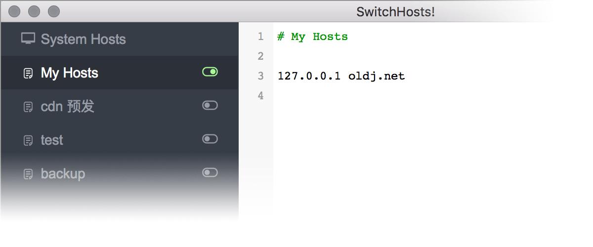SwitchHosts,hosts切换工具