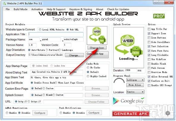 Website 2 APK Builder Pro下载,网站生成app工具,安装制作,app制作